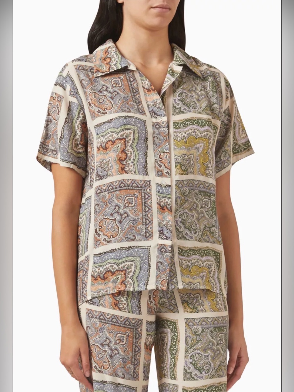 Zoya Vegan silk shirt, M